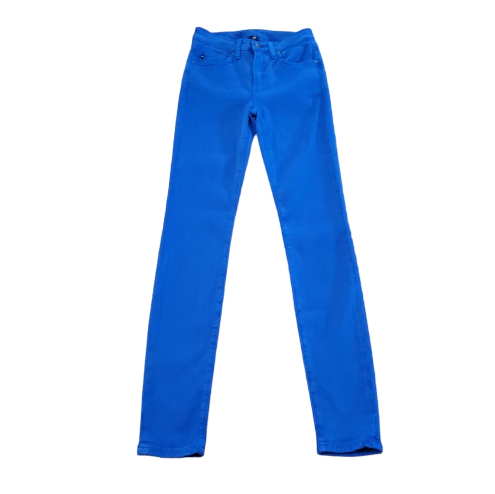 Agave Denim Classic Skinny Slim Straight Leg Jeans Size 25 Blue New